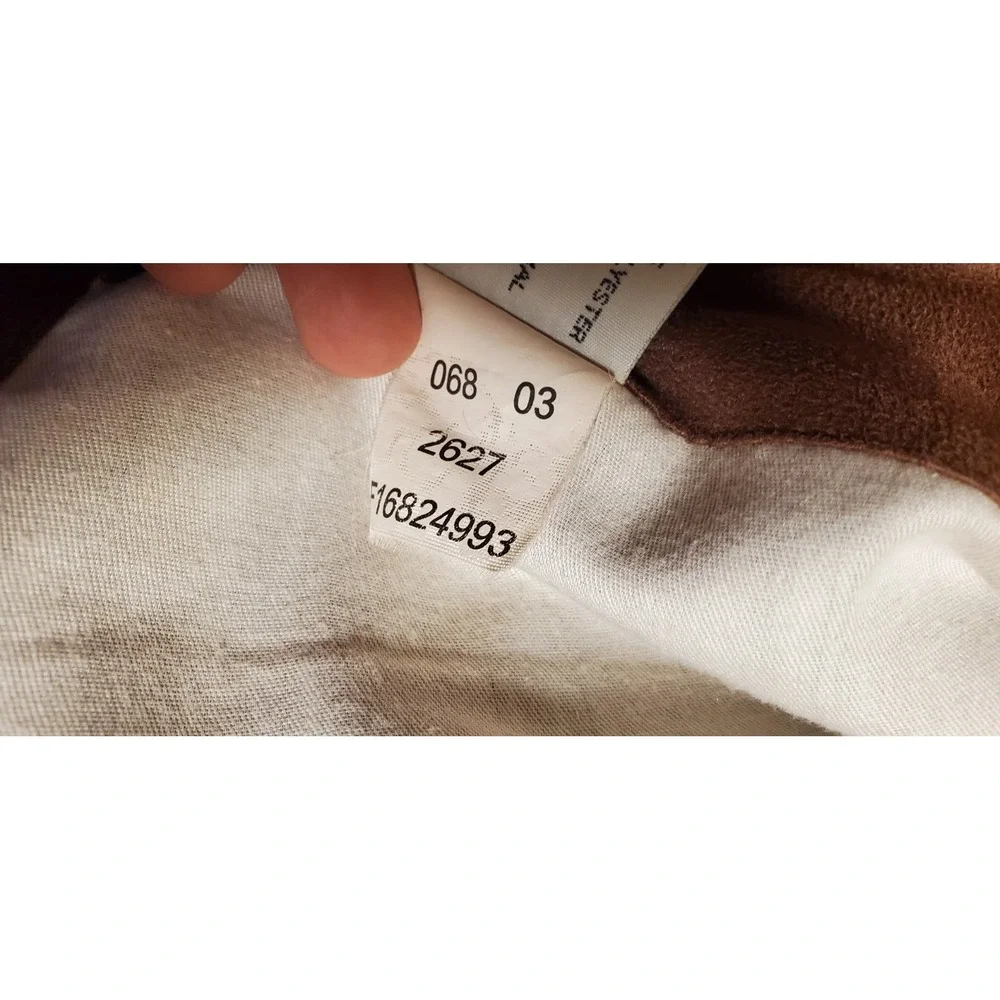 Woolrich Faux Suade Curtain 1 Panel Brown Lined Top Rod Sleeve‎